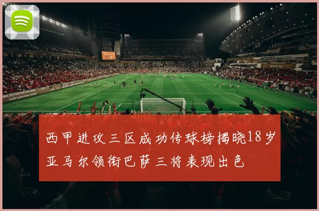 西甲进攻三区成功传球榜揭晓18岁亚马尔领衔巴萨三将表现出色
